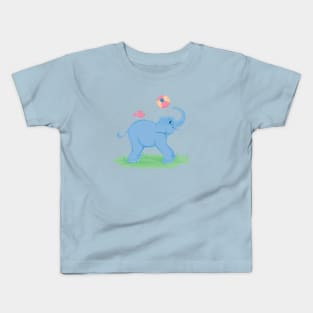 Playful Baby Elephant Kids T-Shirt